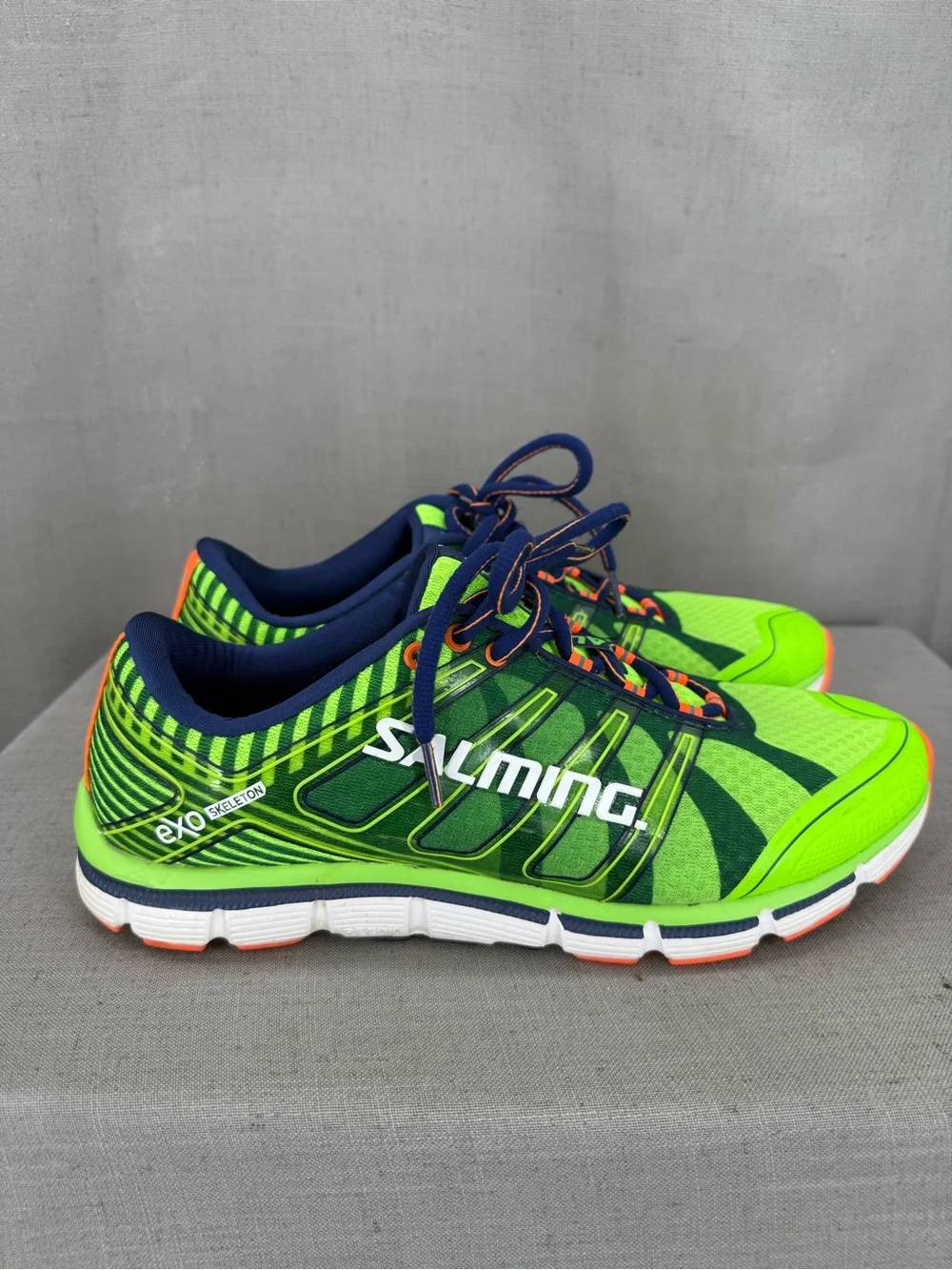 SALMING Running Shoes Miles for Men (Gecko Green) sz 9.5. Wrong insoles
